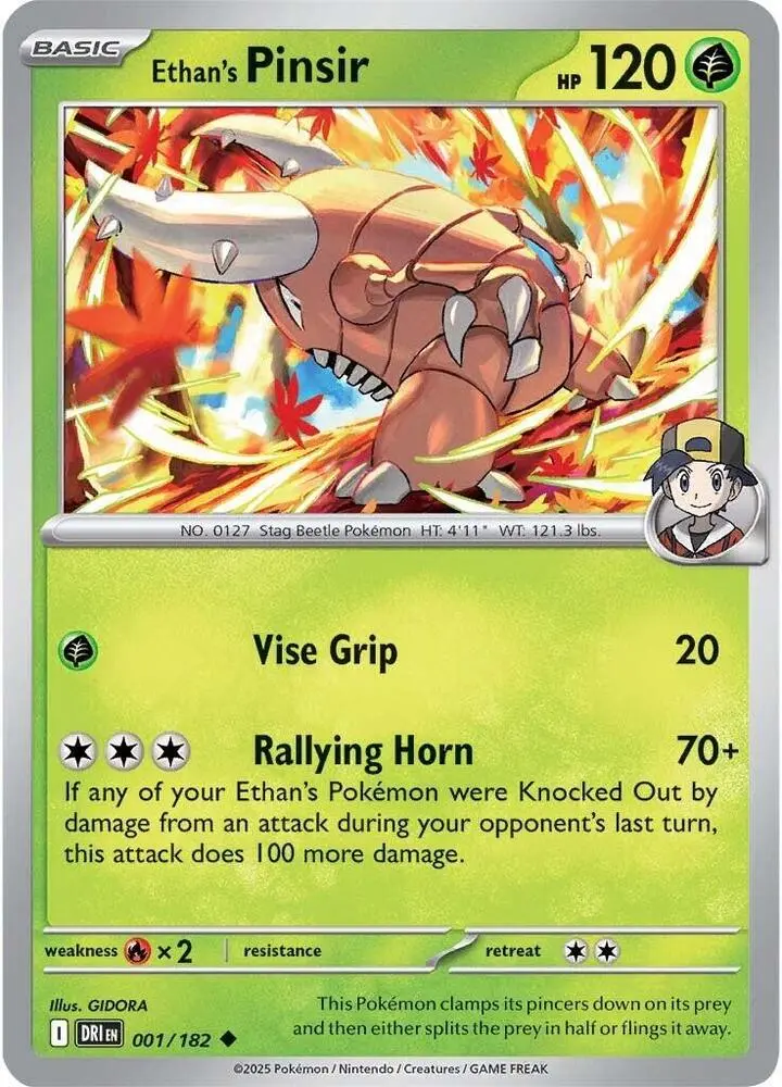 Ethan's Pinsir, Destined Rivals 001/182