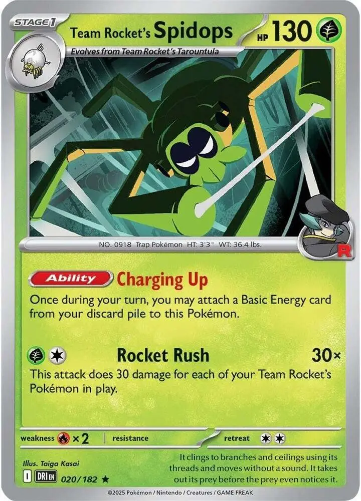 Team Rocket's Spidops, Destined Rivals 020/182