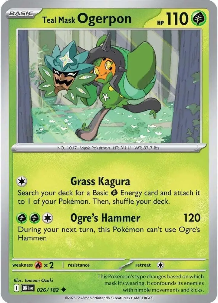 Teal Mask Ogerpon, Destined Rivals 026/182