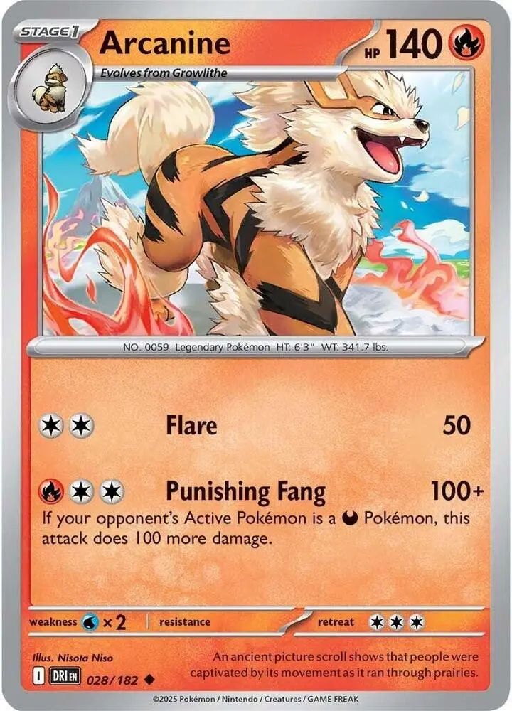 Arcanine, Destined Rivals 028/182