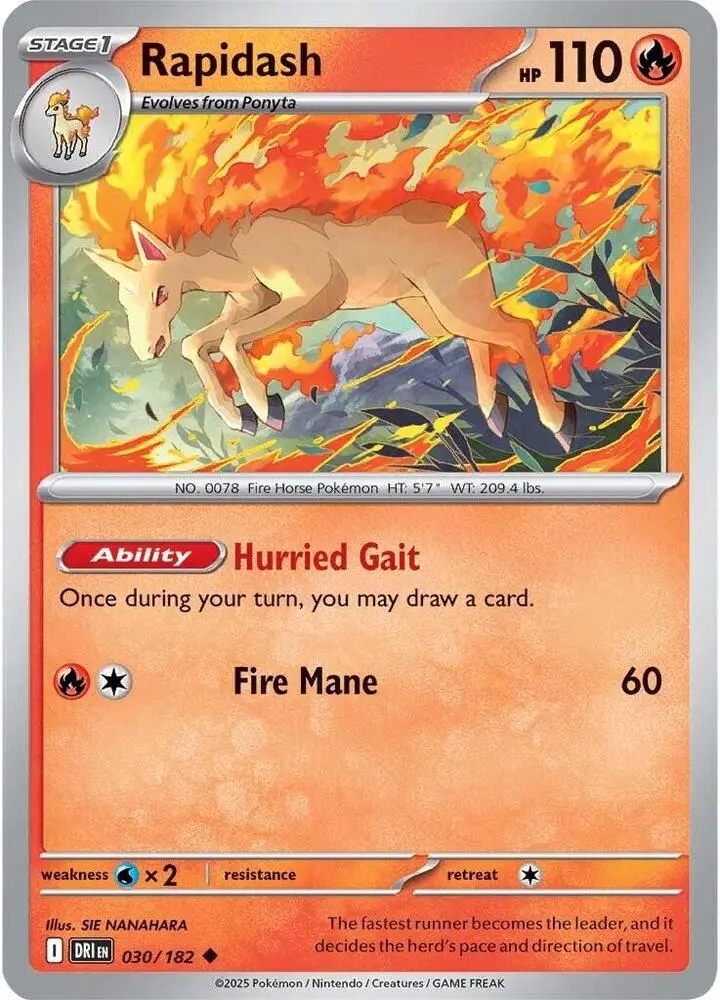 Rapidash, Destined Rivals 030/182