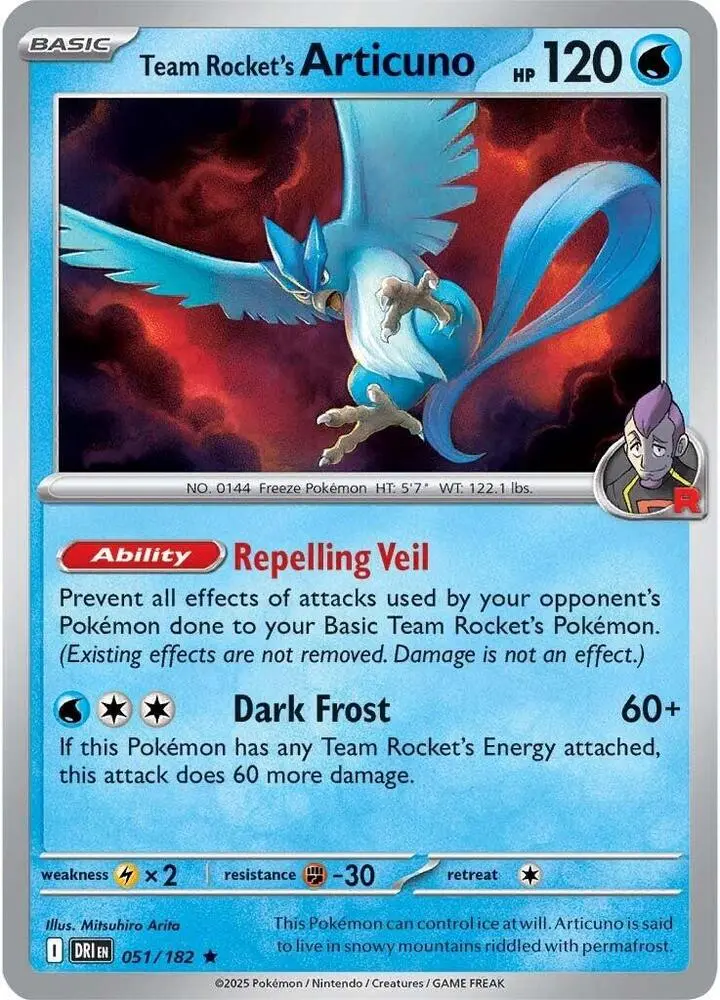 Team Rocket's Articuno, Destined Rivals 051/182