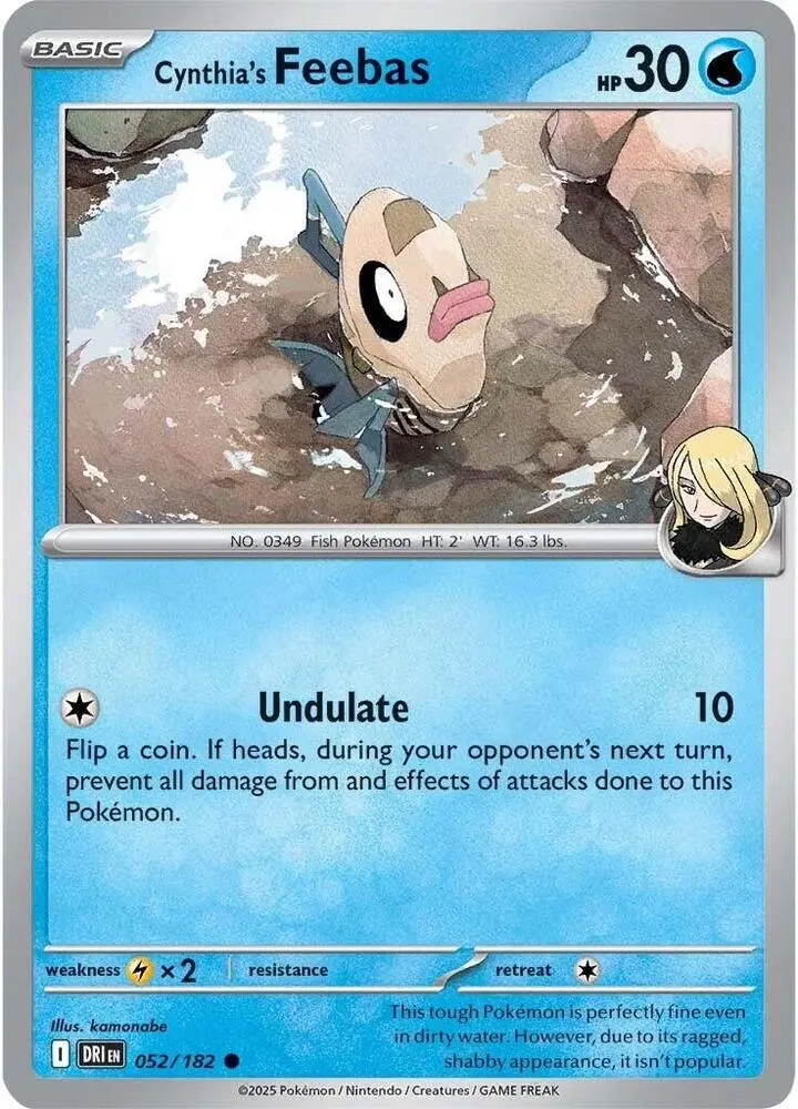 Cynthia's Feebas, Destined Rivals 052/182