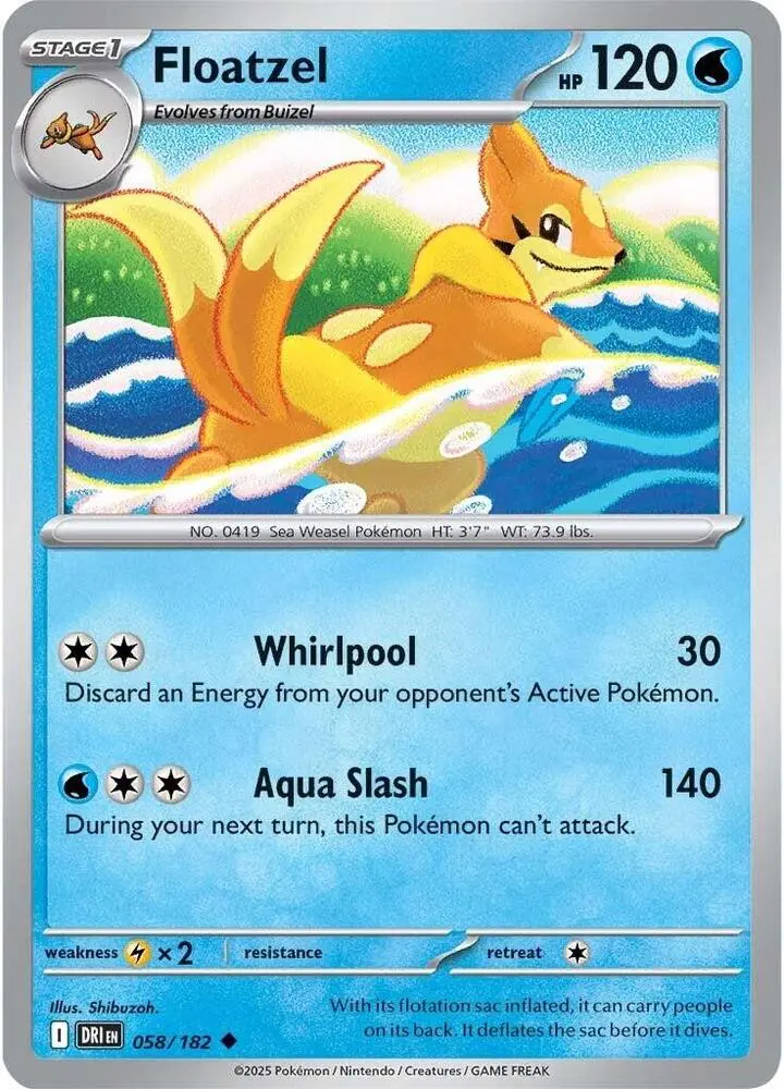 Floatzel, Destined Rivals 058/182