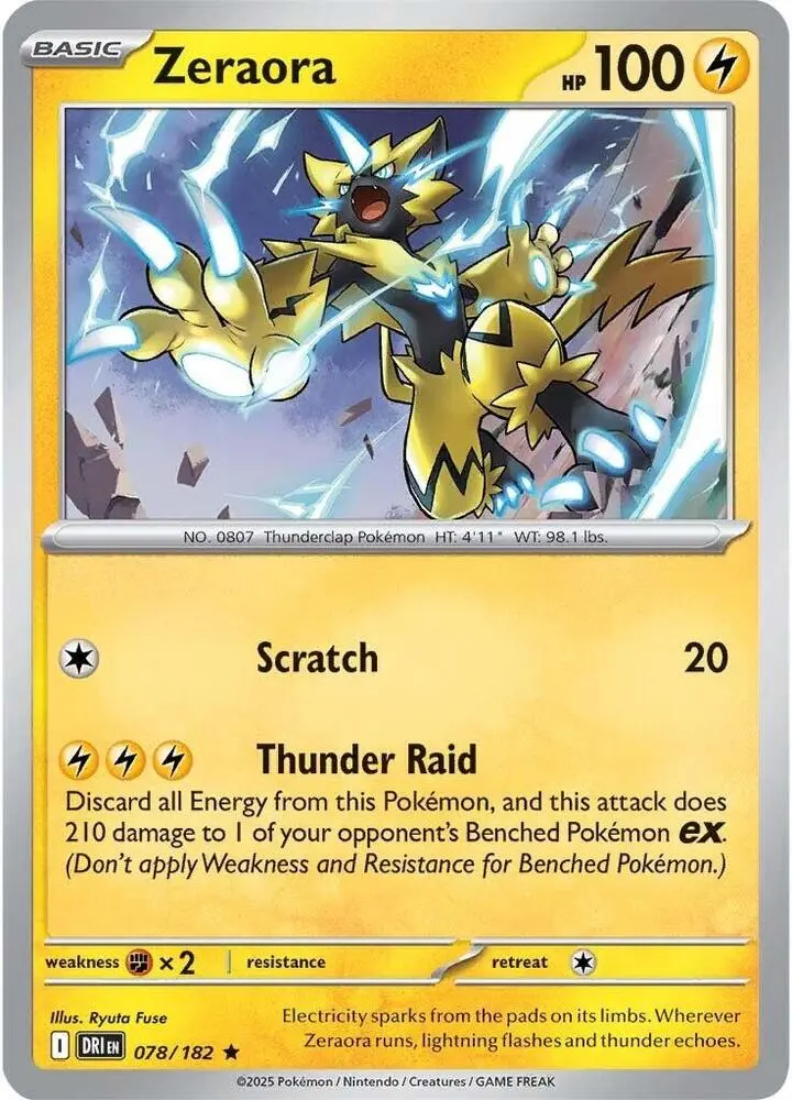 Zeraora, Destined Rivals 078/182