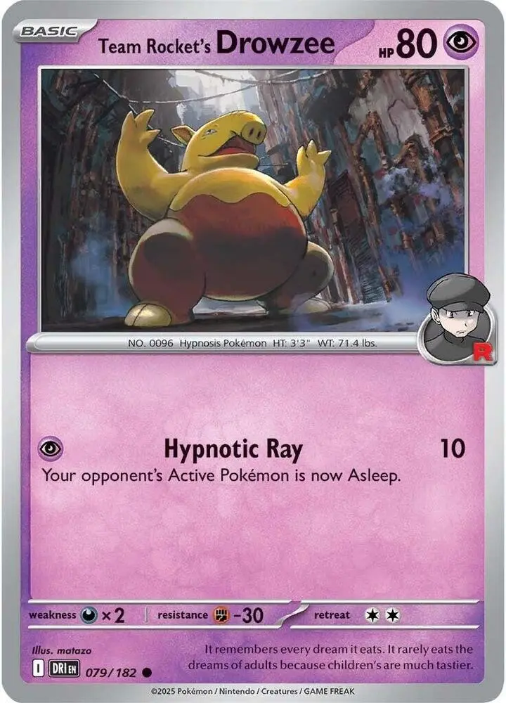 Team Rocket's Drowzee, Destined Rivals 079/182