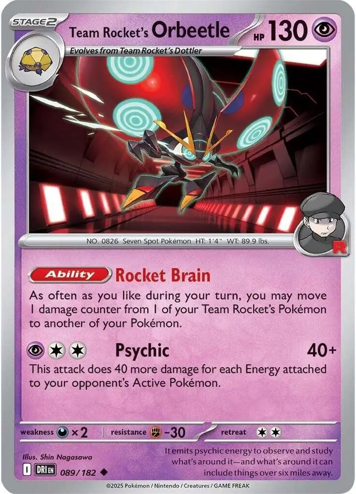 Team Rocket's Orbeetle, Destined Rivals 089/182