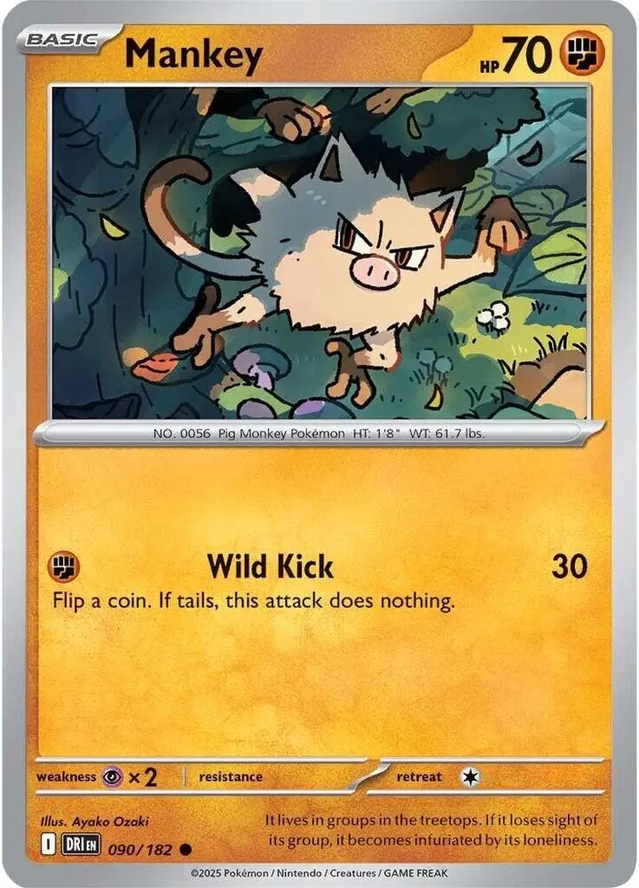 Mankey, Destined Rivals 090/182