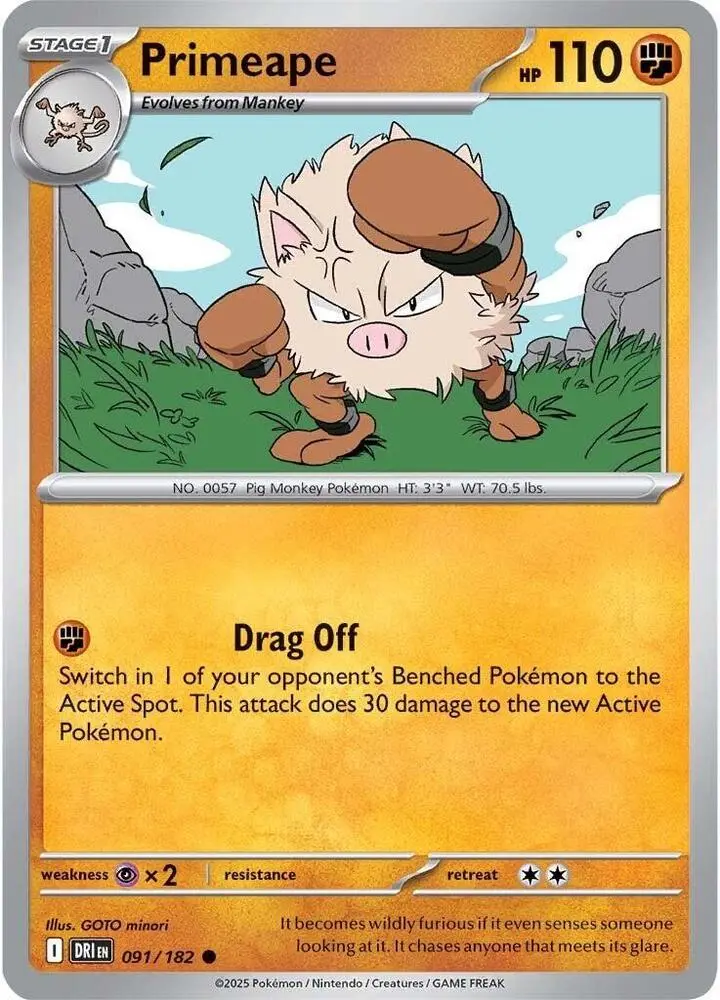 Primeape, Destined Rivals 091/182