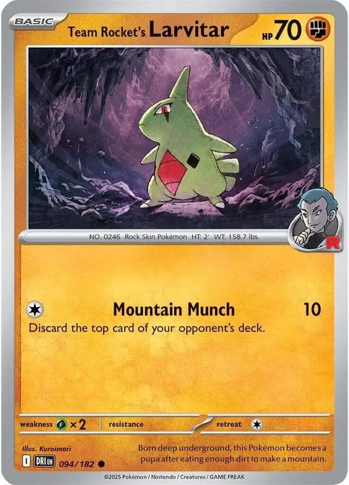 Team Rocket's Larvitar, Destined Rivals 094/182