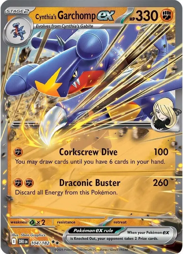 Cynthia's Garchomp ex, Destined Rivals 104/182