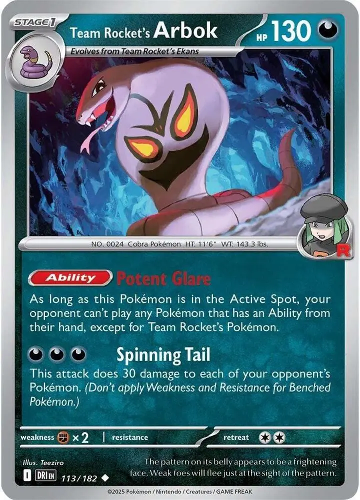 Team Rocket's Arbok, Destined Rivals 113/182