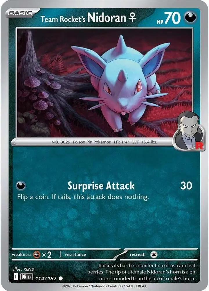 Team Rocket's Nidoran♀, Destined Rivals 114/182