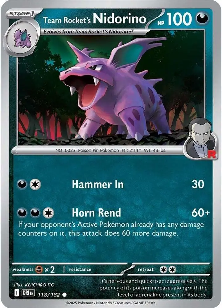 Team Rocket's Nidorino, Destined Rivals 118/182