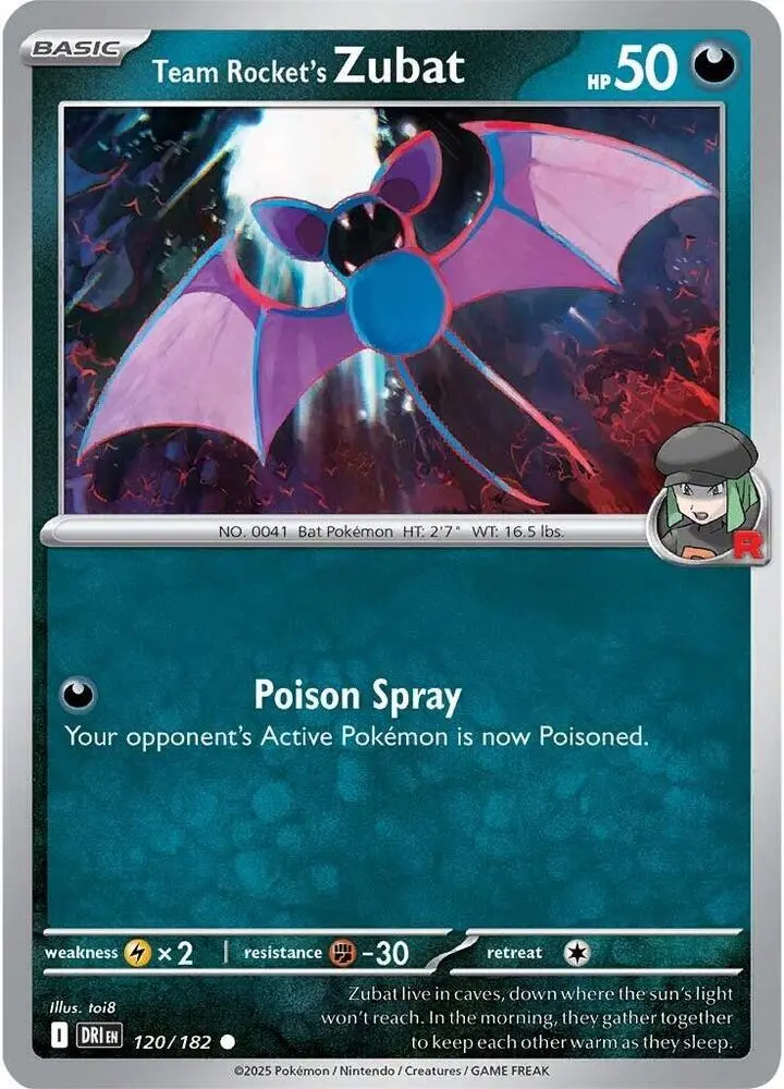 Team Rocket's Zubat, Destined Rivals 120/182