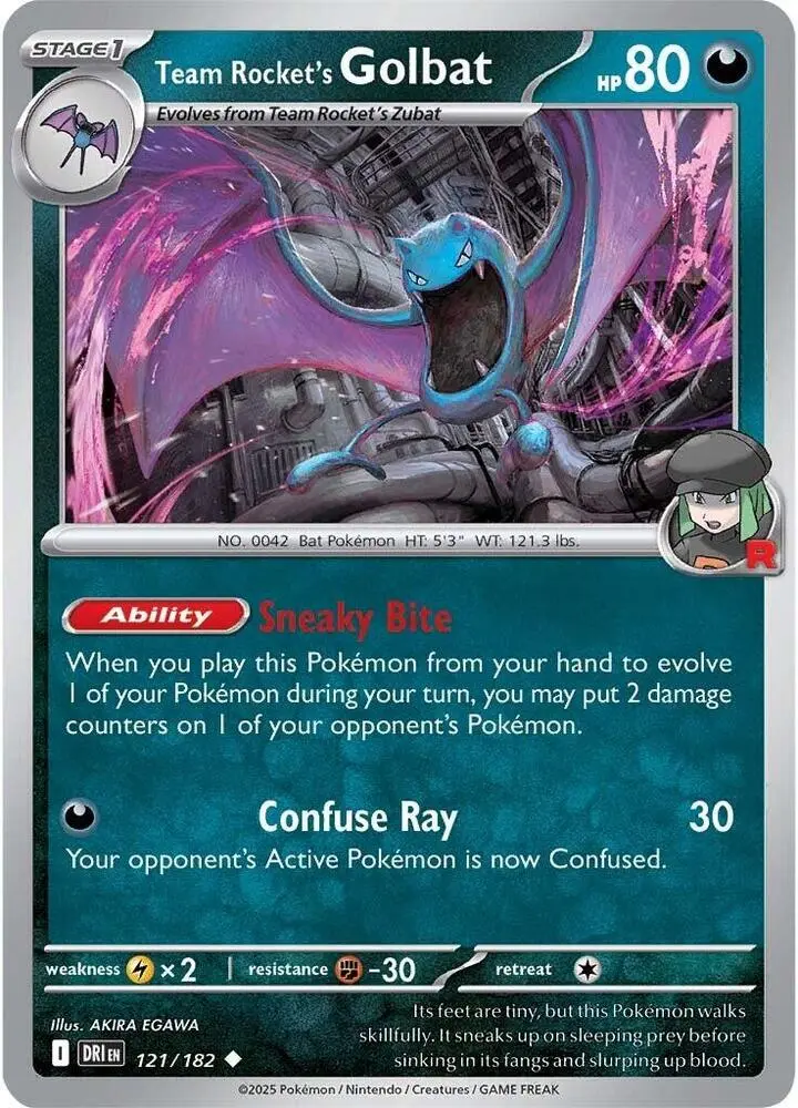 Team Rocket's Golbat, Destined Rivals 121/182