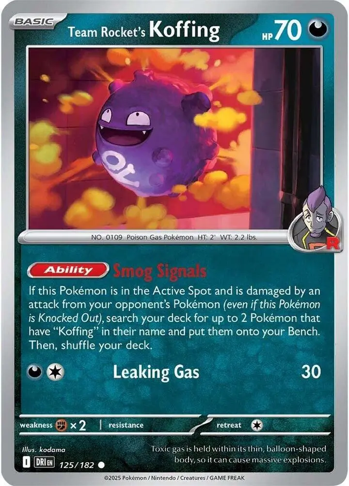 Team Rocket's Koffing, Destined Rivals 125/182