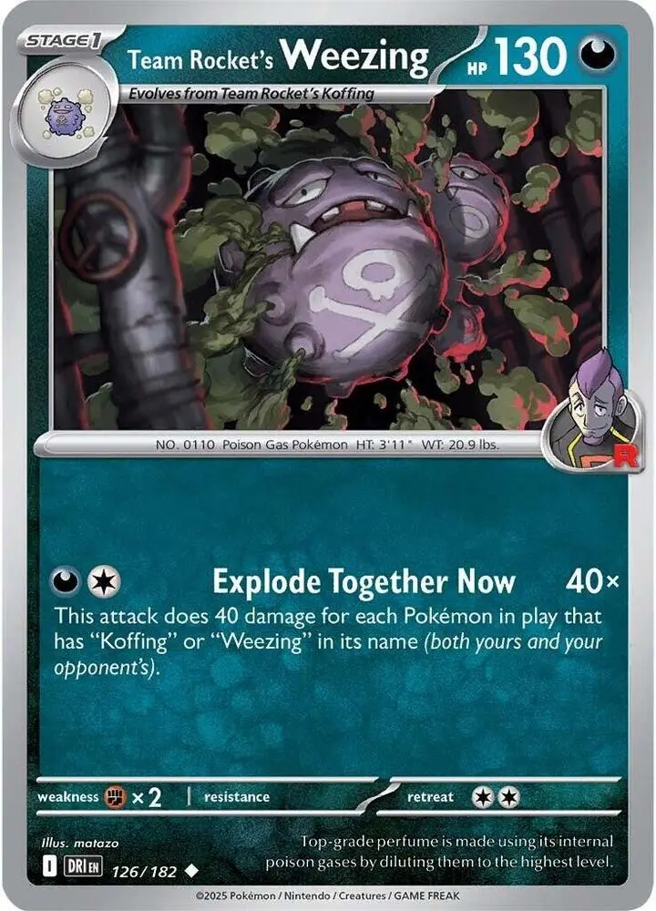 Team Rocket's Weezing, Destined Rivals 126/182