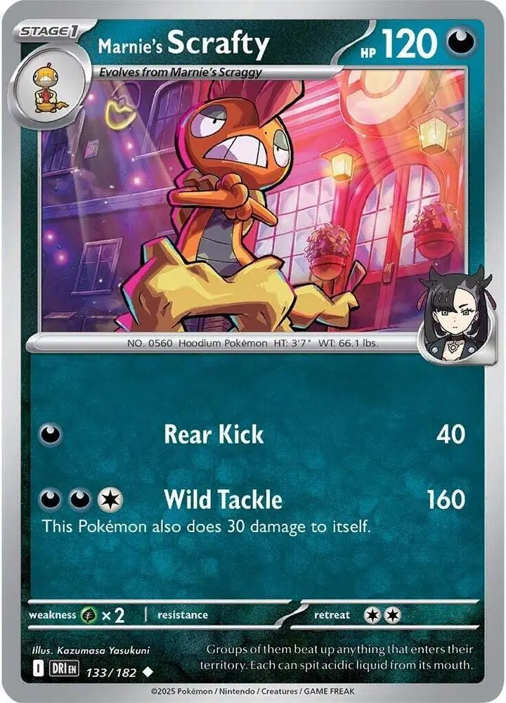 Marnie's Scrafty, Destined Rivals 133/182