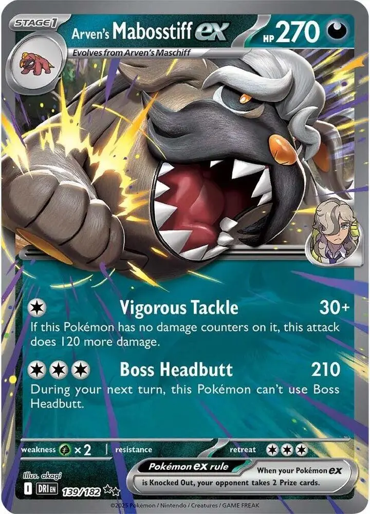 Arven's Mabosstiff ex, Destined Rivals 139/182
