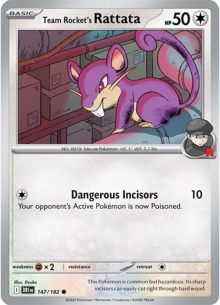 Team Rocket's Rattata, Destined Rivals 147/182