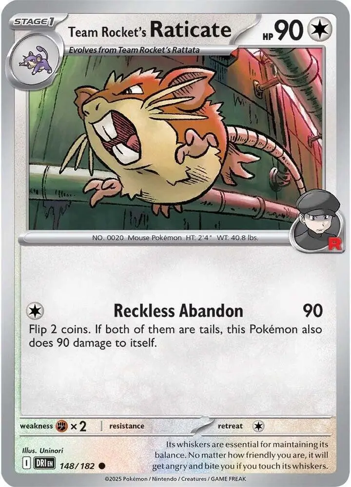 Team Rocket's Raticate, Destined Rivals 148/182