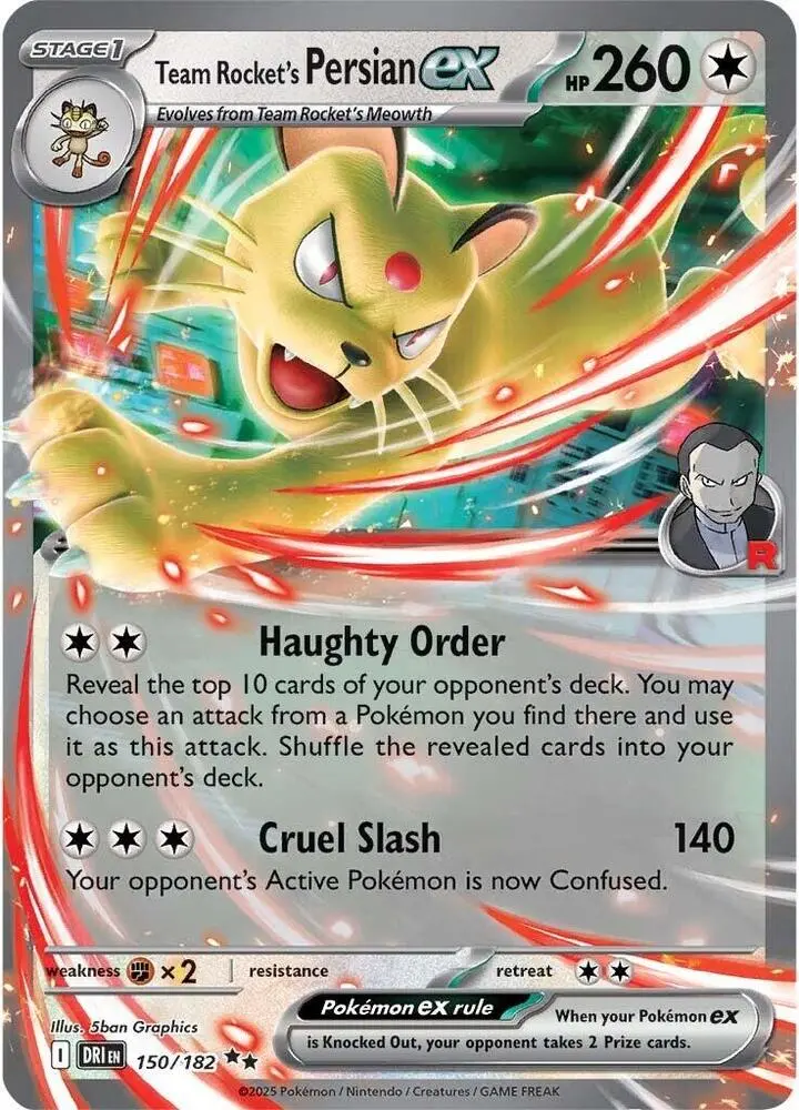 Team Rocket's Persian ex, Destined Rivals 150/182