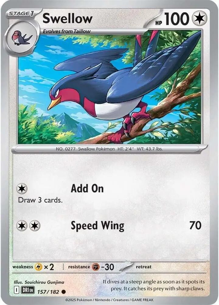 Swellow, Destined Rivals 157/182