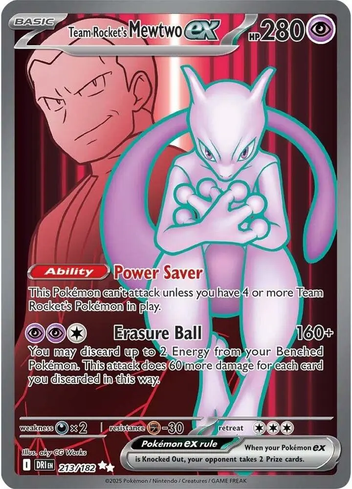 Team Rocket's Mewtwo ex, Destined Rivals 213/182