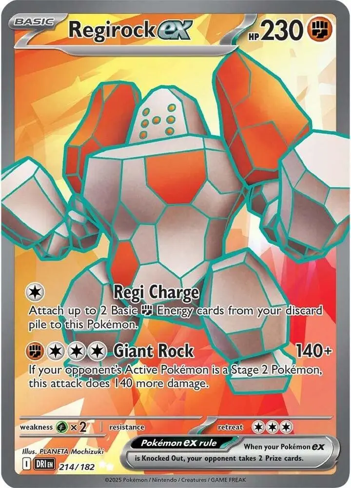 Regirock ex, Destined Rivals 214/182