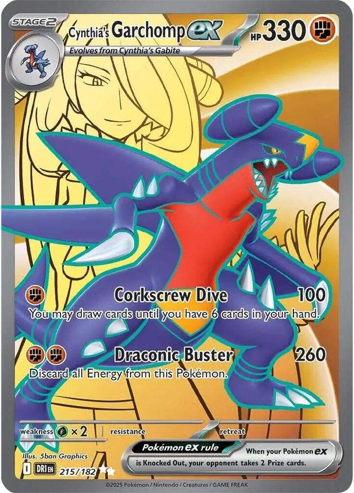 Cynthia's Garchomp ex, Destined Rivals 215/182