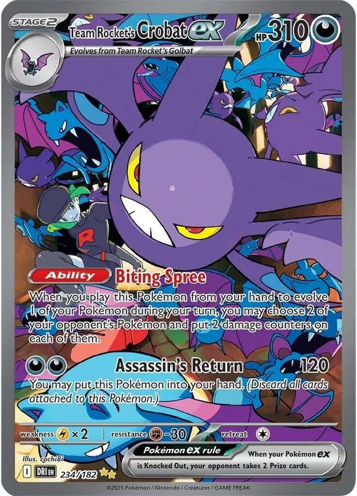 Team Rocket's Crobat ex, Destined Rivals 234/182