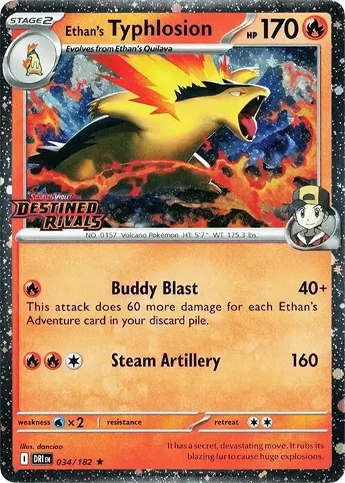 Ethan's Typhlosion (Prerelease), Miscellaneous Cards & Products 034/182
