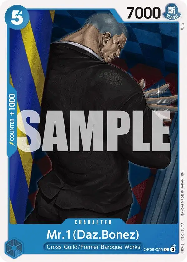 Mr.1 (Daz.Bonez Reprint), Starter Deck 25 BLUE Buggy OP09-055