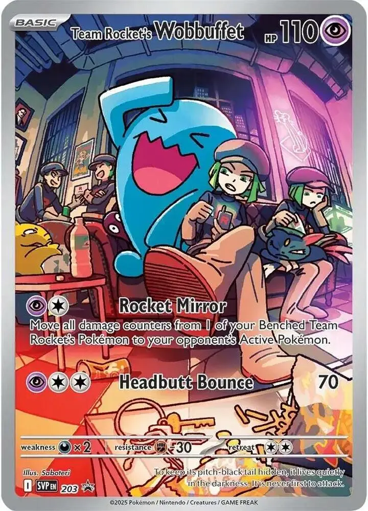 Team Rocket's Wobbuffet, SVP Black Star Promos 203/225