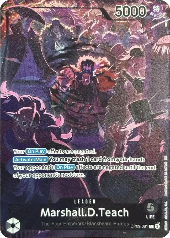 Marshall.D.Teach (English Version 2nd Anniversary Set), One Piece Promotion Cards OP09-081