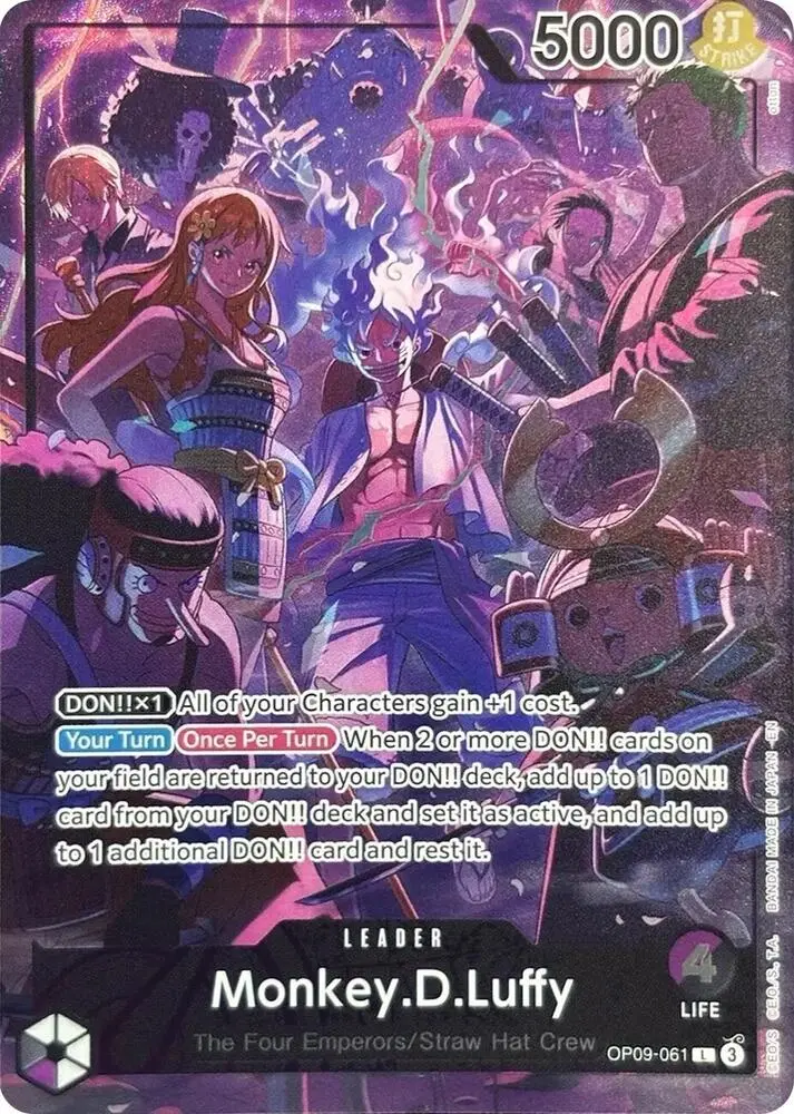 Monkey.D.Luffy (English Version 2nd Anniversary Set), One Piece Promotion Cards OP09-061