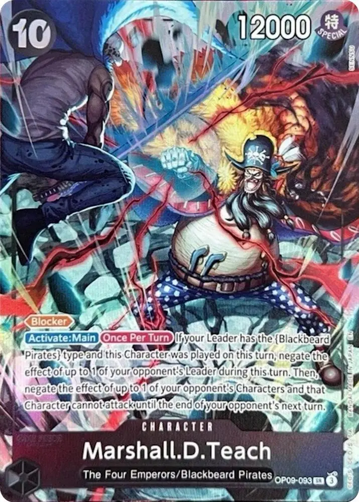 Marshall.D.Teach (English Version 2nd Anniversary Set), One Piece Promotion Cards OP09-093