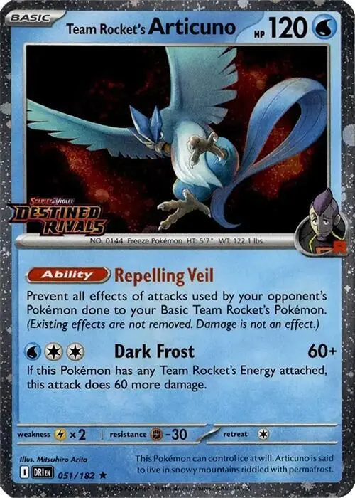 Team Rocket's Articuno, Miscellaneous Cards & Products 051/182