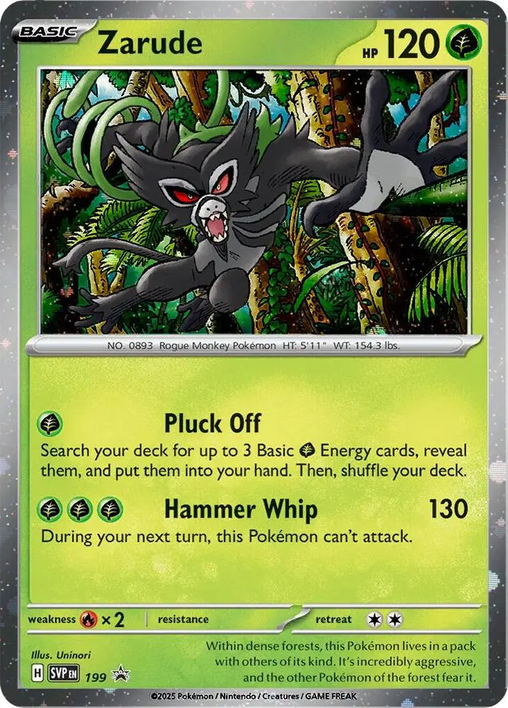 Zarude, SVP Black Star Promos 199/225