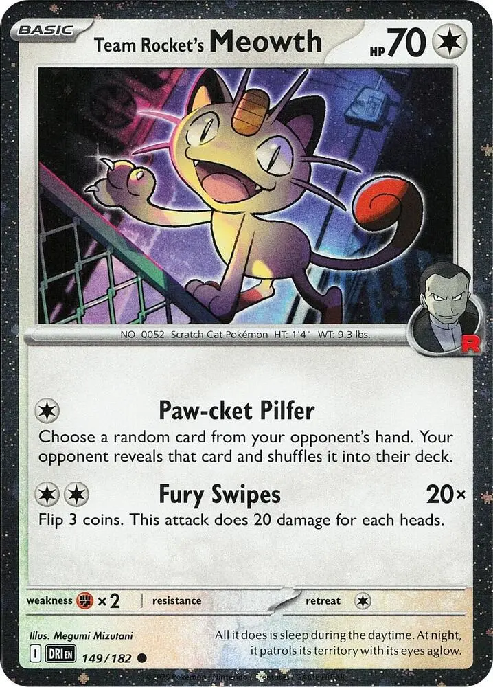 Team Rocket's Meowth (Cosmos Holo), Miscellaneous Cards & Products 149/182
