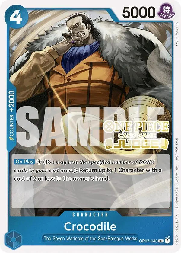 Crocodile (Judge Pack Vol. 6), One Piece Promotion Cards OP07-040