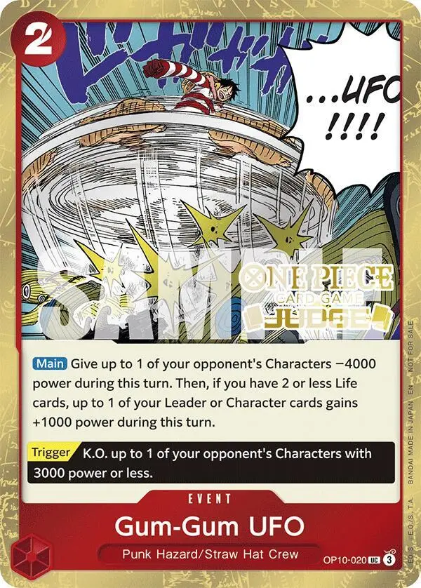 Gum-Gum UFO (Judge Pack Vol. 6), One Piece Promotion Cards OP10-020