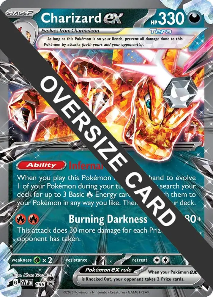 Charizard ex -196, Jumbo cards 196