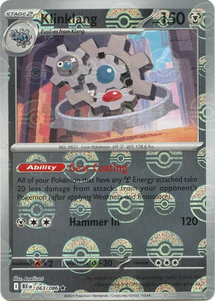 Klinklang (Master Ball Pattern), Black Bolt 063/086
