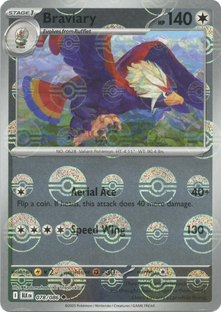 Braviary (Master Ball Pattern), Black Bolt 078/086