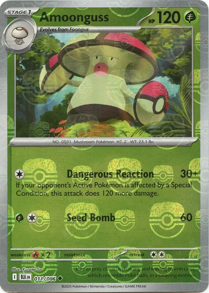 Amoonguss (Master Ball Pattern), Black Bolt 011/086