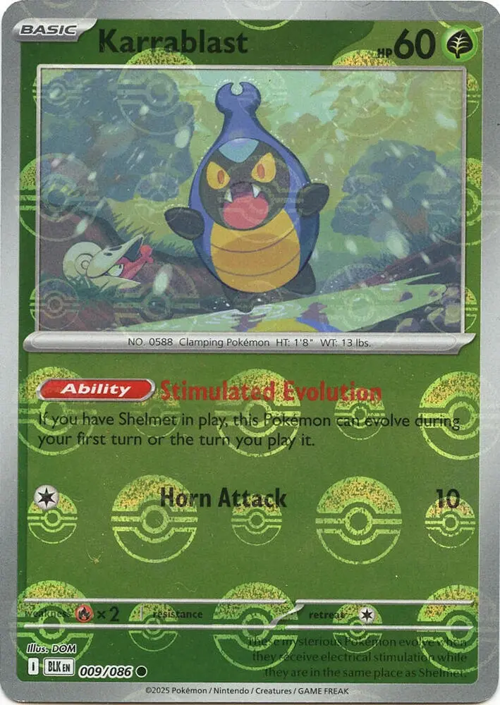 Karrablast (Master Ball Pattern), Black Bolt 009/086