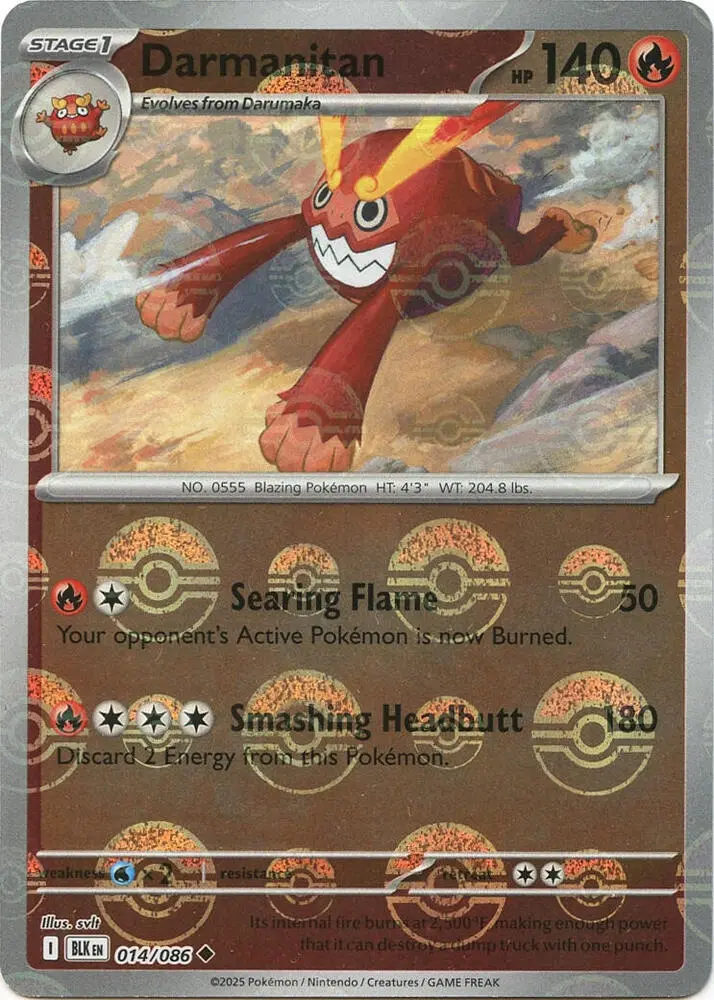 Darmanitan (Master Ball Pattern), Black Bolt 014/086