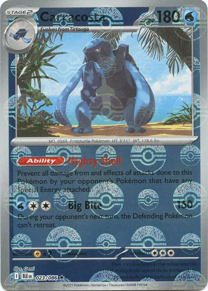 Carracosta (Master Ball Pattern), Black Bolt 023/086